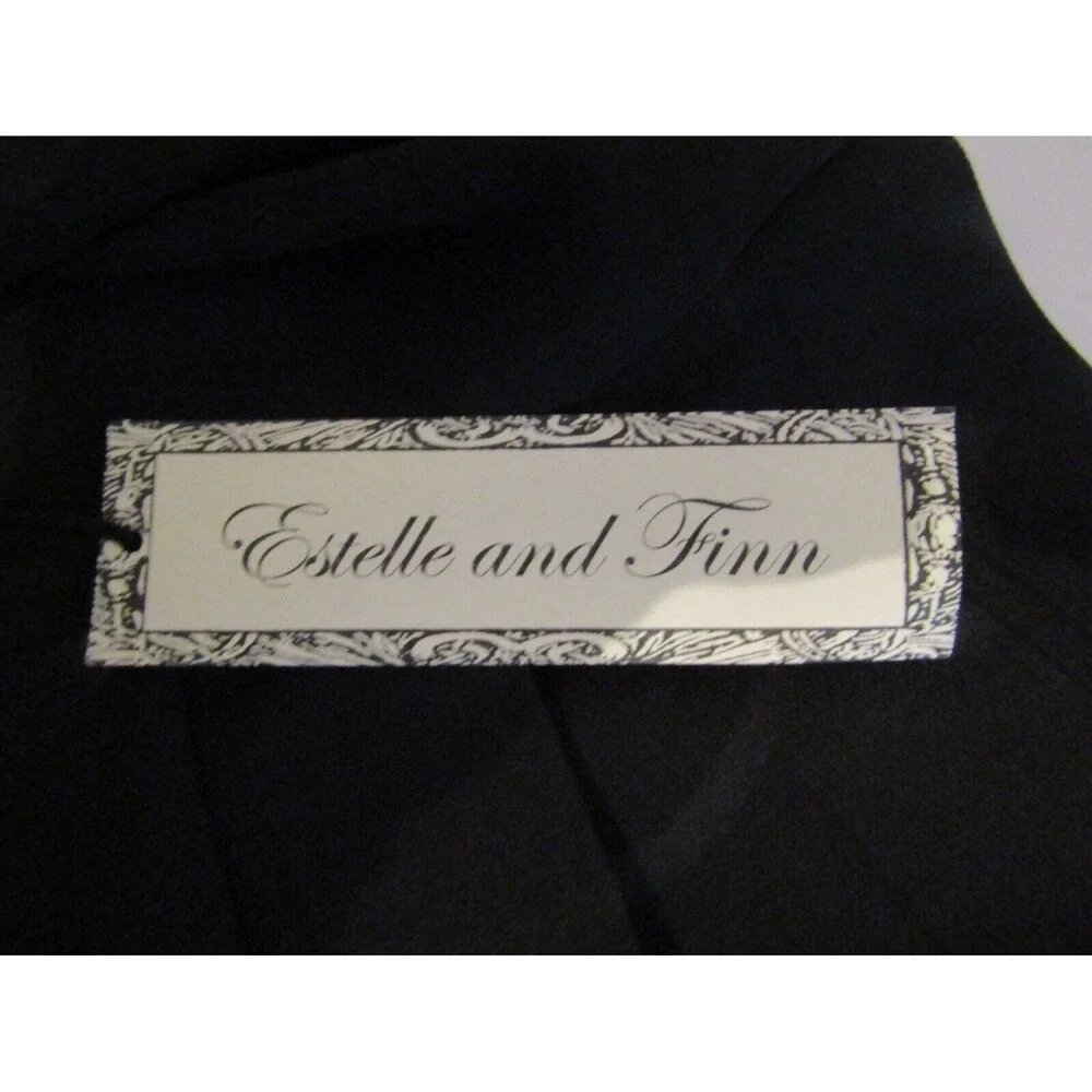 Estelle and Finn Dress NWT Black Pleated Bottom Retail $274 Womens Size 12